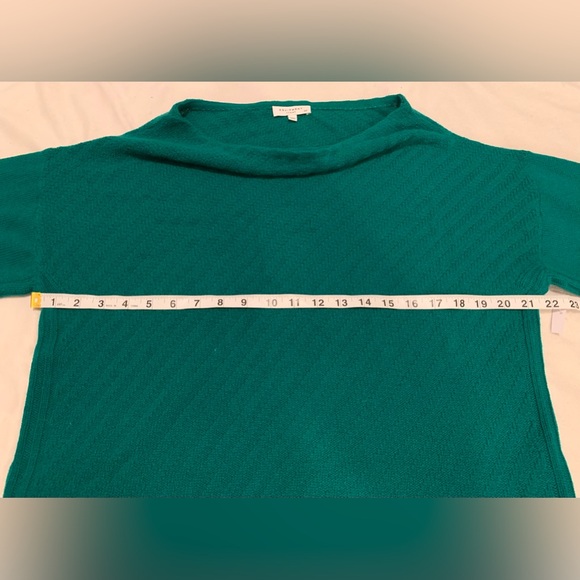 Equipment Femme 100% Cashmere Oversized Pullover Sweater Teal Green size Small - Picture 5 of 8